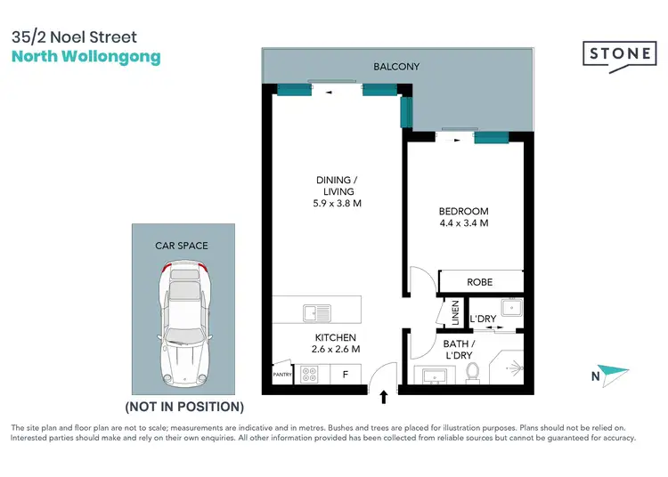 Floorplan of Homely unit listing, 35/2 Noel Street, North Wollongong NSW 2500