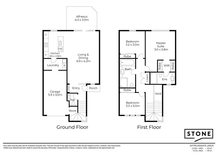 Floorplan of Homely townhouse listing, 35/1 Norris Street, Pacific Pines QLD 4211