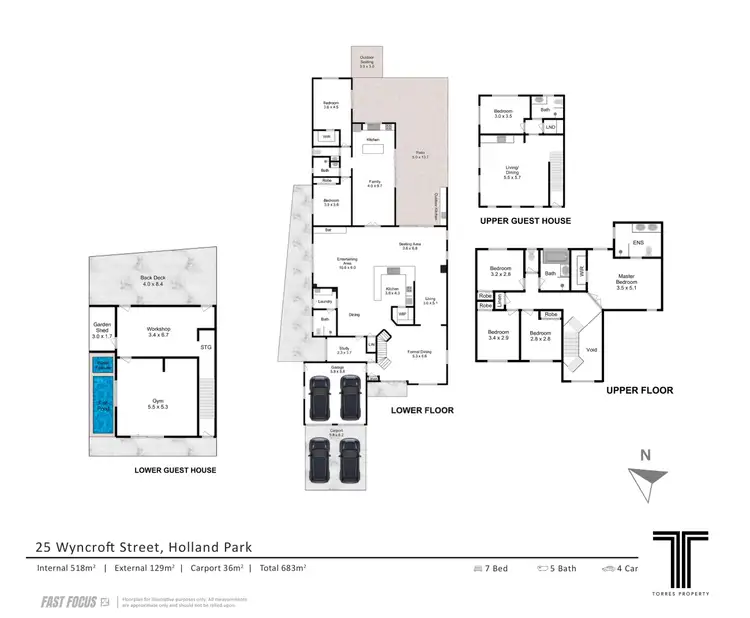 Floorplan of Homely house listing, 25 Wyncroft Street, Holland Park QLD 4121