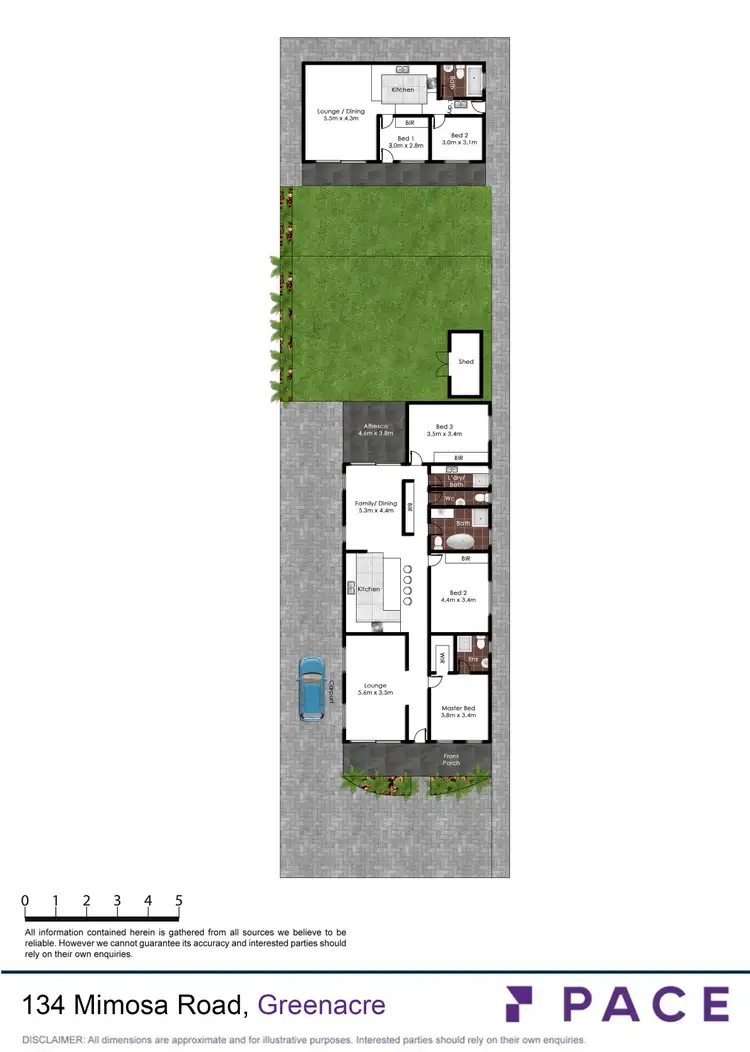 Floorplan of Homely house listing, 134 Mimosa Road, Greenacre NSW 2190