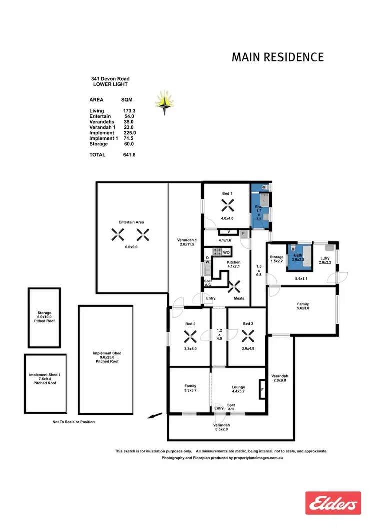 Floorplan of Homely house listing, 341 Devon Road, Lower Light SA 5501