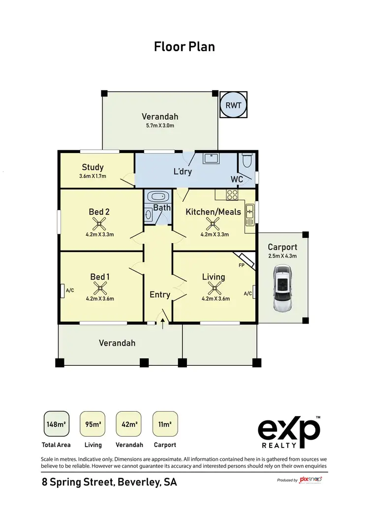 Floorplan of Homely house listing, 8 Spring Street, Beverley SA 5009
