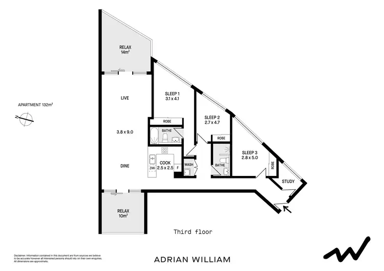 Floorplan of Homely apartment listing, 307/118 Old Canterbury Road, Lewisham NSW 2049