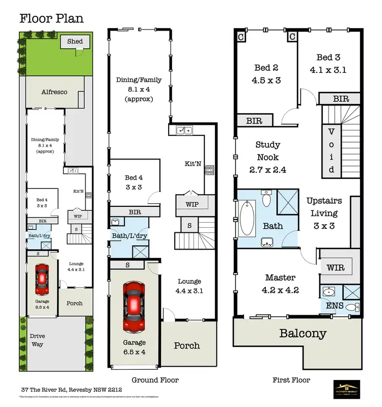 Floorplan of Homely semi-detached listing, 37 The River Road, Revesby NSW 2212