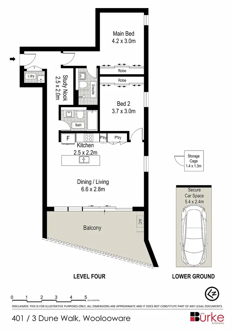 Floorplan of Homely apartment listing, 401/3 Dune Walk, Woolooware NSW 2230
