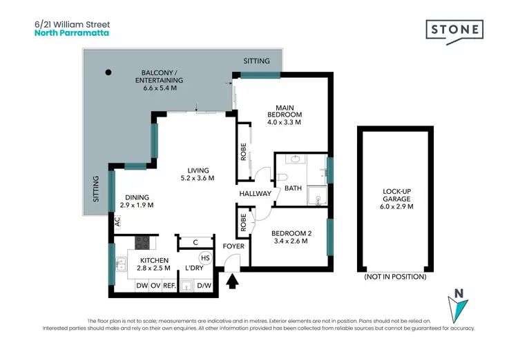 Floorplan of Homely apartment listing, 6/21 William Street, North Parramatta NSW 2151