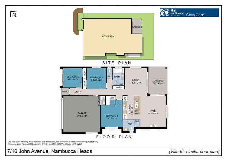 Floorplan of Homely villa listing, 3/10 John Avenue, Nambucca Heads NSW 2448