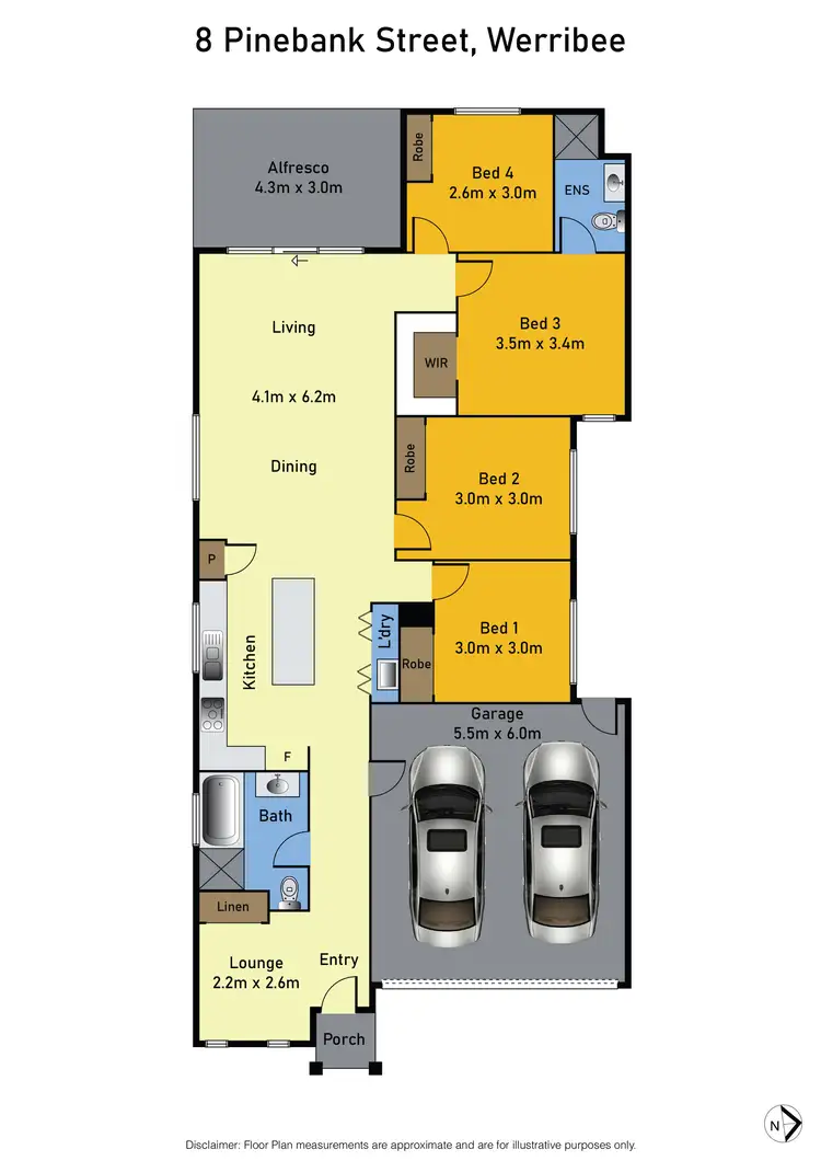 Floorplan of Homely house listing, 8 Pinebank Street, Werribee VIC 3030