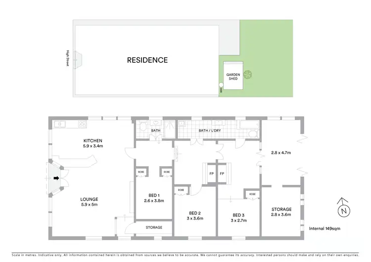 Floorplan of Homely house listing, 47 High Street, Bowraville NSW 2449