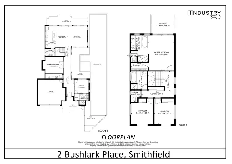 Floorplan of Homely house listing, 2 Bushlark Place, Smithfield QLD 4878