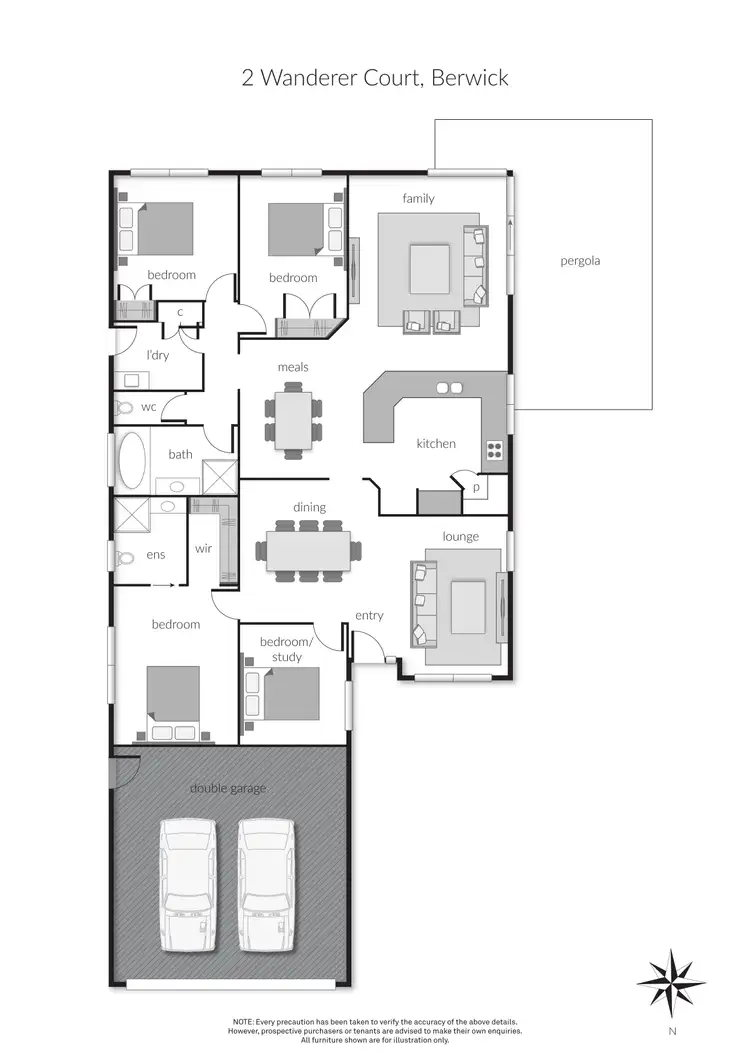Floorplan of Homely house listing, 2 Wanderer Court, Berwick VIC 3806