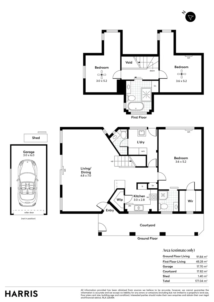 Floorplan of Homely semi-detached listing, 1/35 Vine Terrace, Klemzig SA 5087