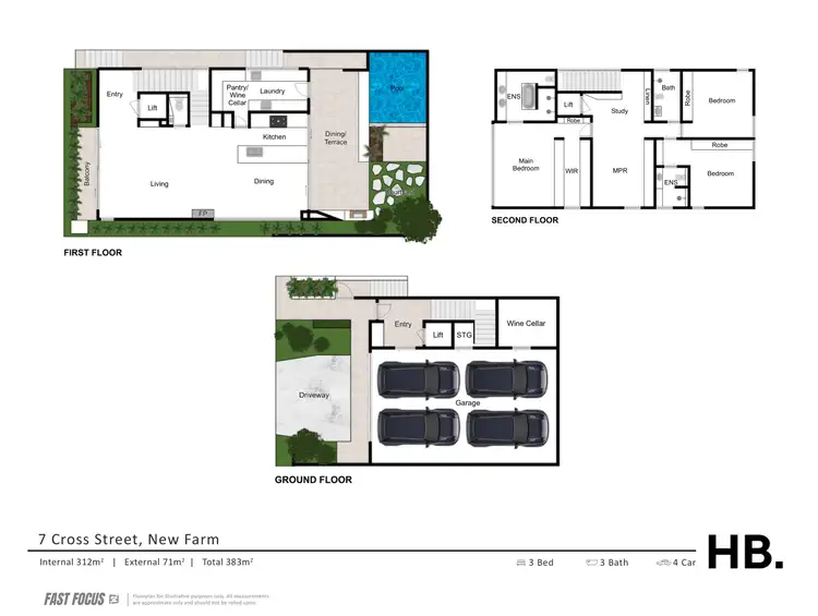 Floorplan of Homely house listing, 7 Cross Street, New Farm QLD 4005