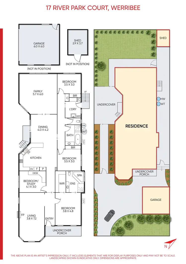 Floorplan of Homely house listing, 17 River Park Court, Werribee VIC 3030