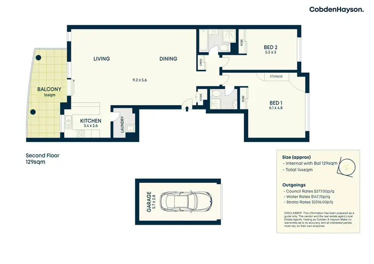 Floorplan of Homely apartment listing, 9/45 Walkers Drive, Lane Cove NSW 2066