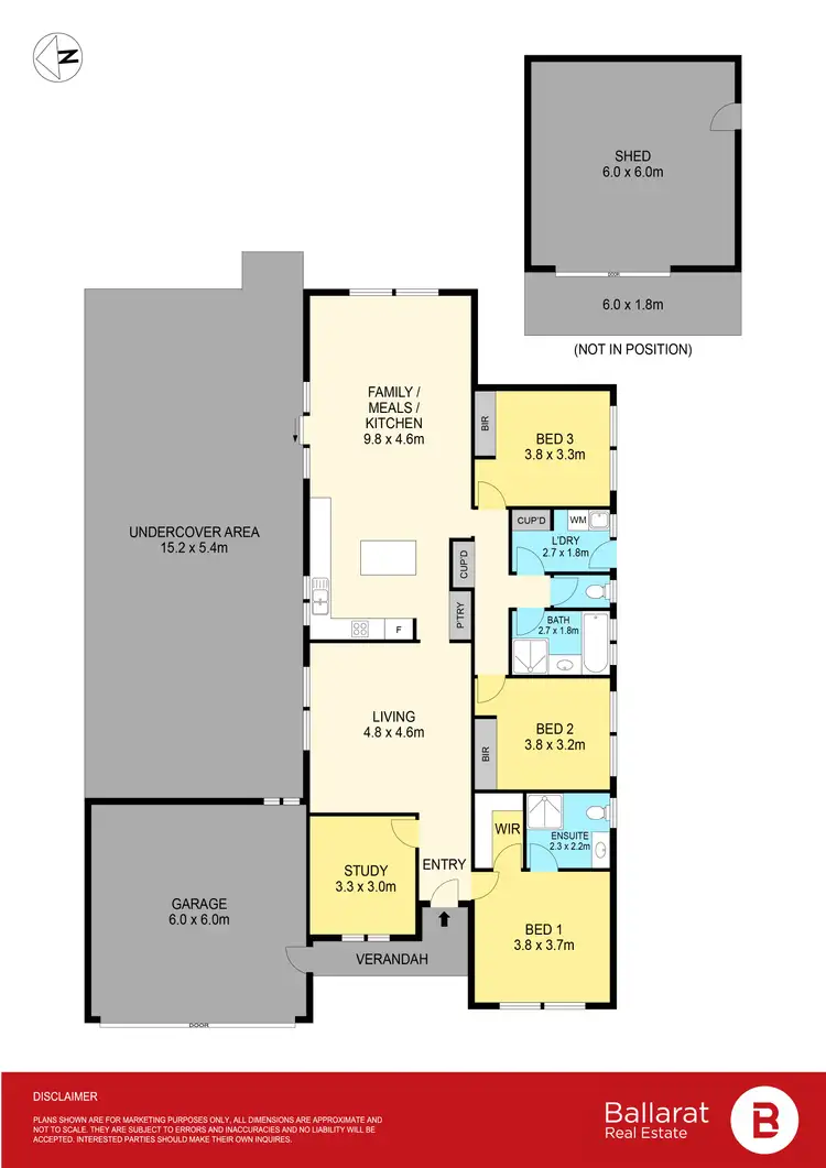 Floorplan of Homely house listing, 51 Dyson Drive, Alfredton VIC 3350
