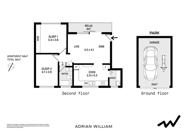 Floorplan of Homely apartment listing, 5/32 Oswald Street, Campsie NSW 2194