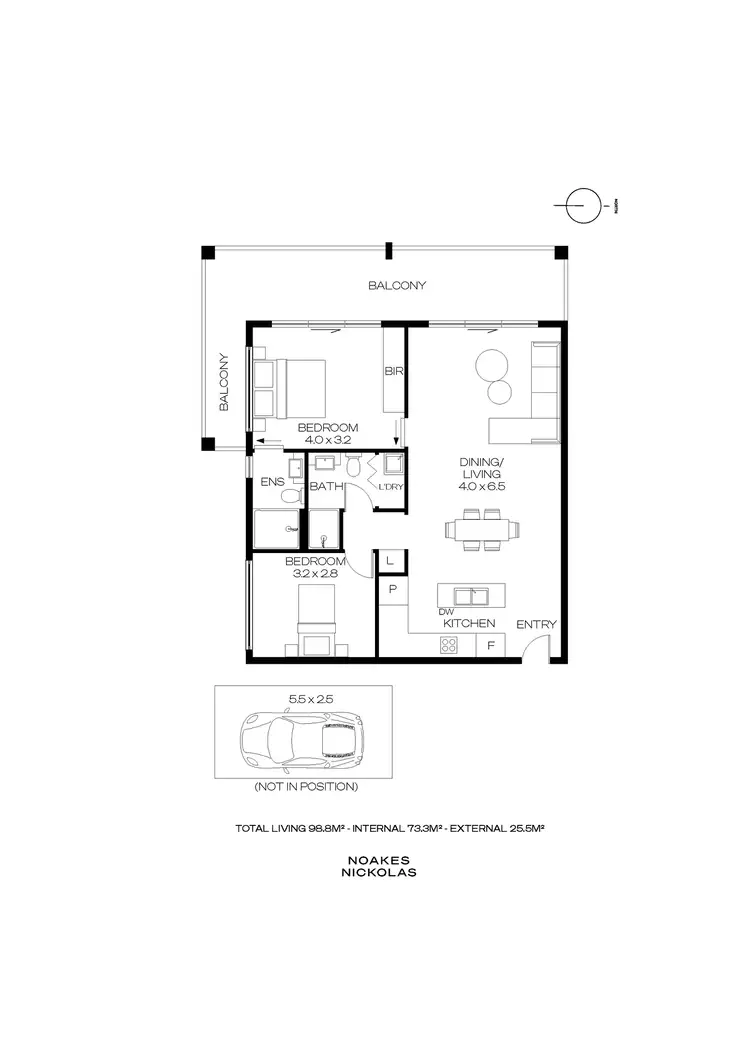 Floorplan of Homely apartment listing, 102/1 Serafino Drive, Noarlunga Downs SA 5168