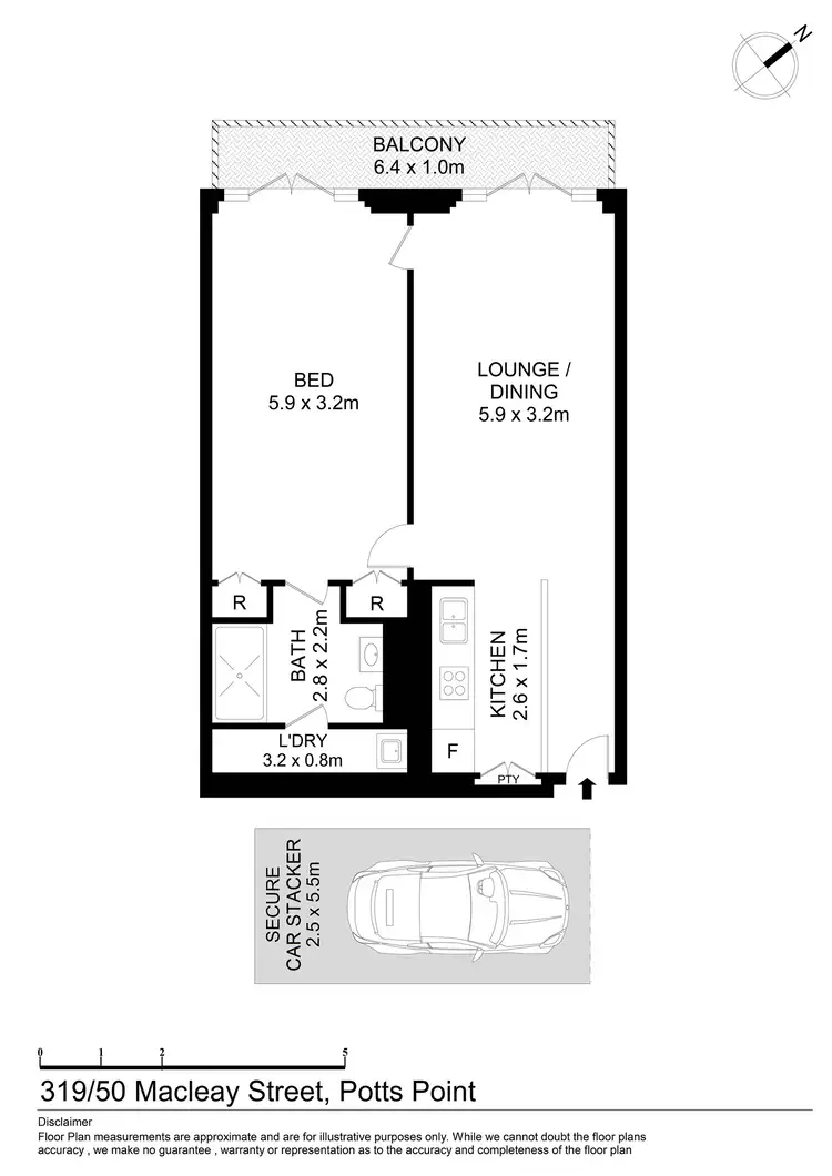 Floorplan of Homely apartment listing, 319/50 Macleay Street, Potts Point NSW 2011