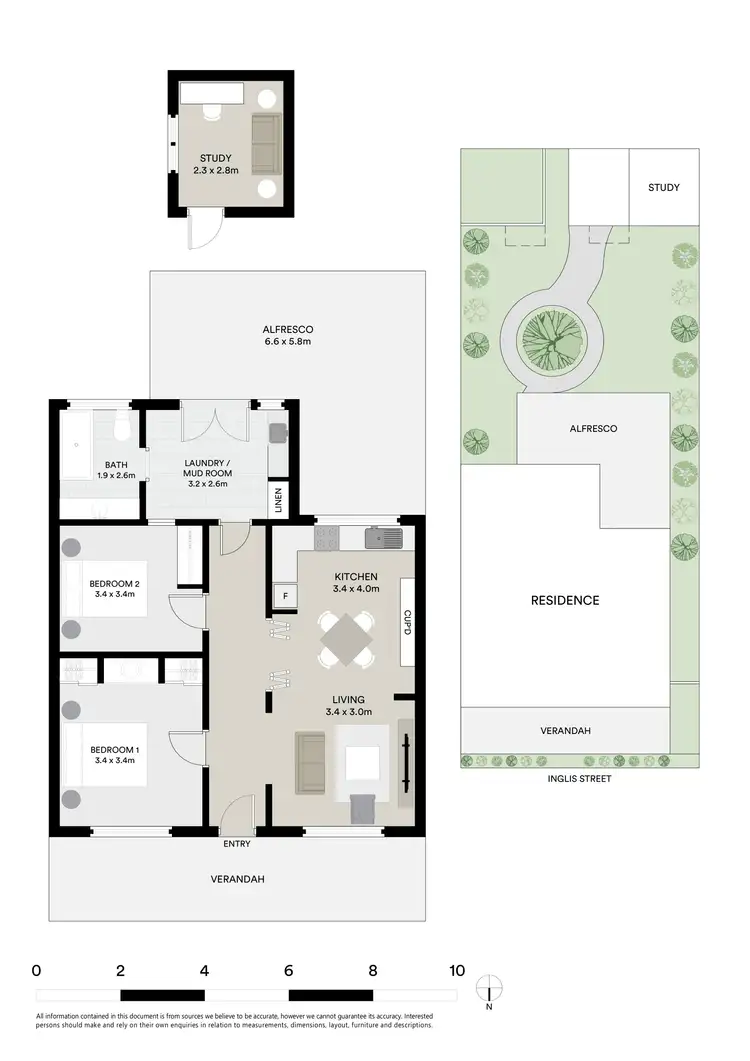 Floorplan of Homely unit listing, 2/169 Inglis Street, Ballan VIC 3342