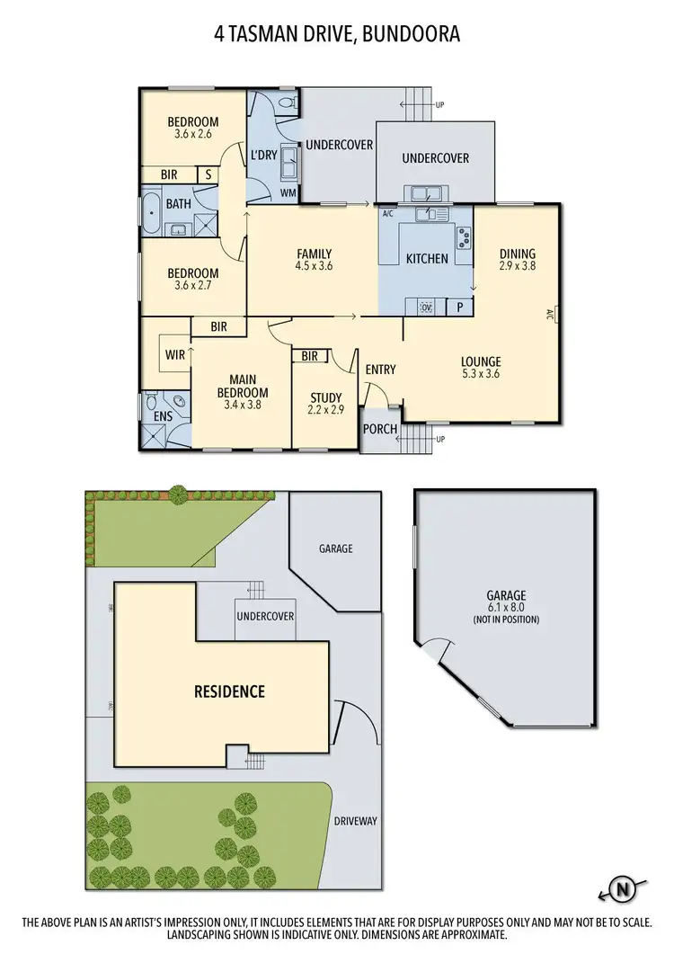 Floorplan of Homely house listing, 4 Tasman Drive, Bundoora VIC 3083