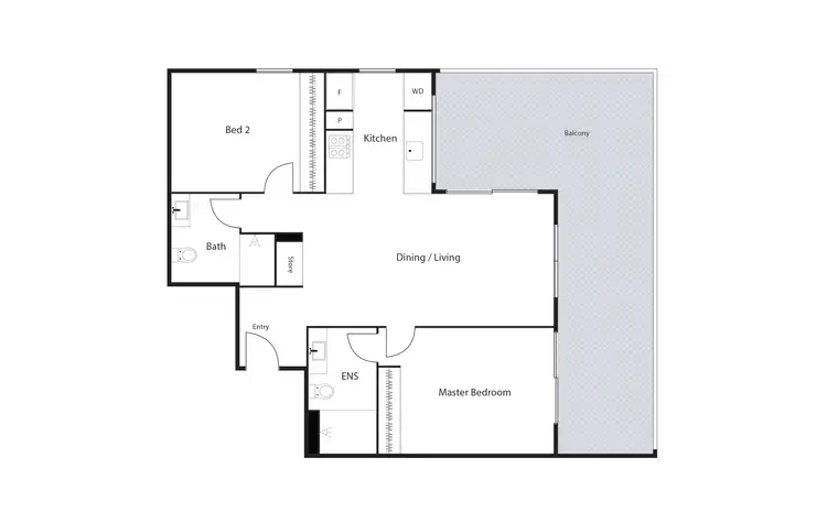 Floorplan of Homely apartment listing, 5/14 Hoolihan Street, Denman Prospect ACT 2611