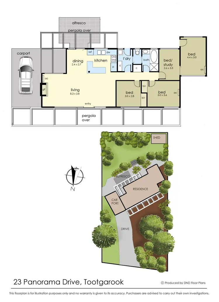 Floorplan of Homely house listing, 23 Panorama Drive, Tootgarook VIC 3941