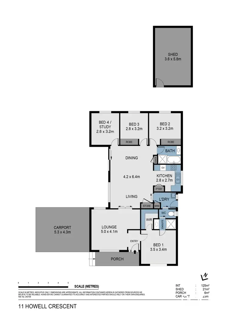 Floorplan of Homely house listing, 11 Howell Crescent, Kangaroo Flat VIC 3555