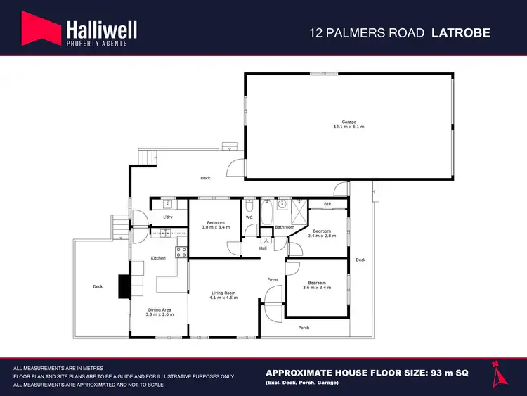 Floorplan of Homely house listing, 12 Palmers Road, Latrobe TAS 7307