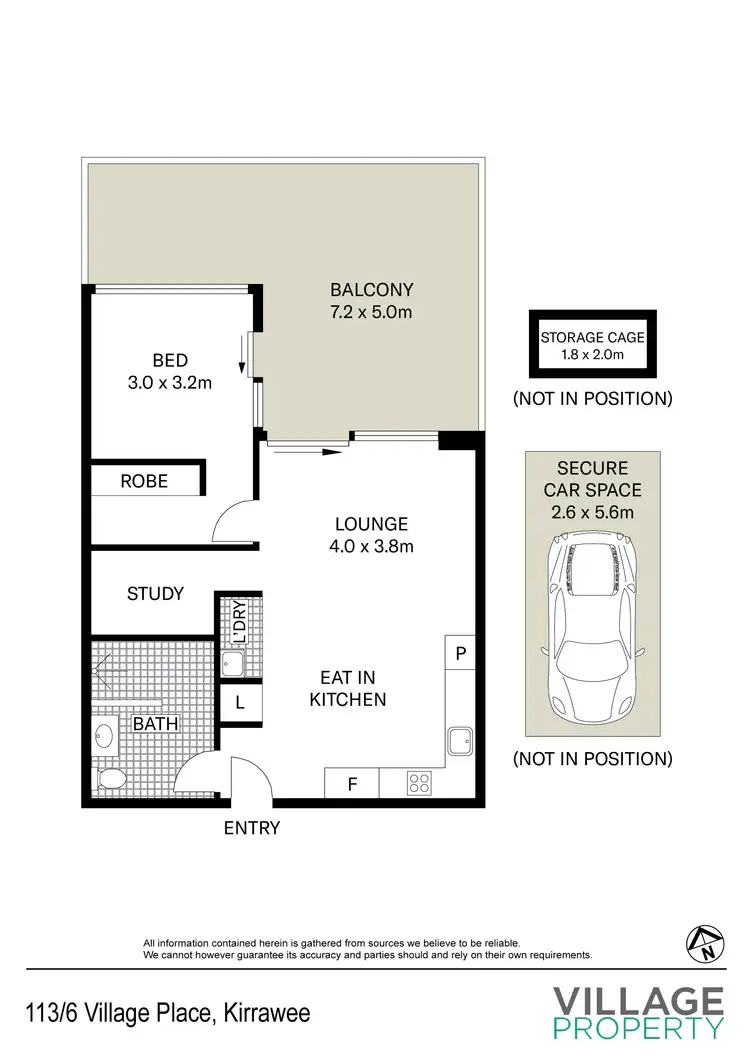 Floorplan of Homely apartment listing, 113/6 Village Place, Kirrawee NSW 2232