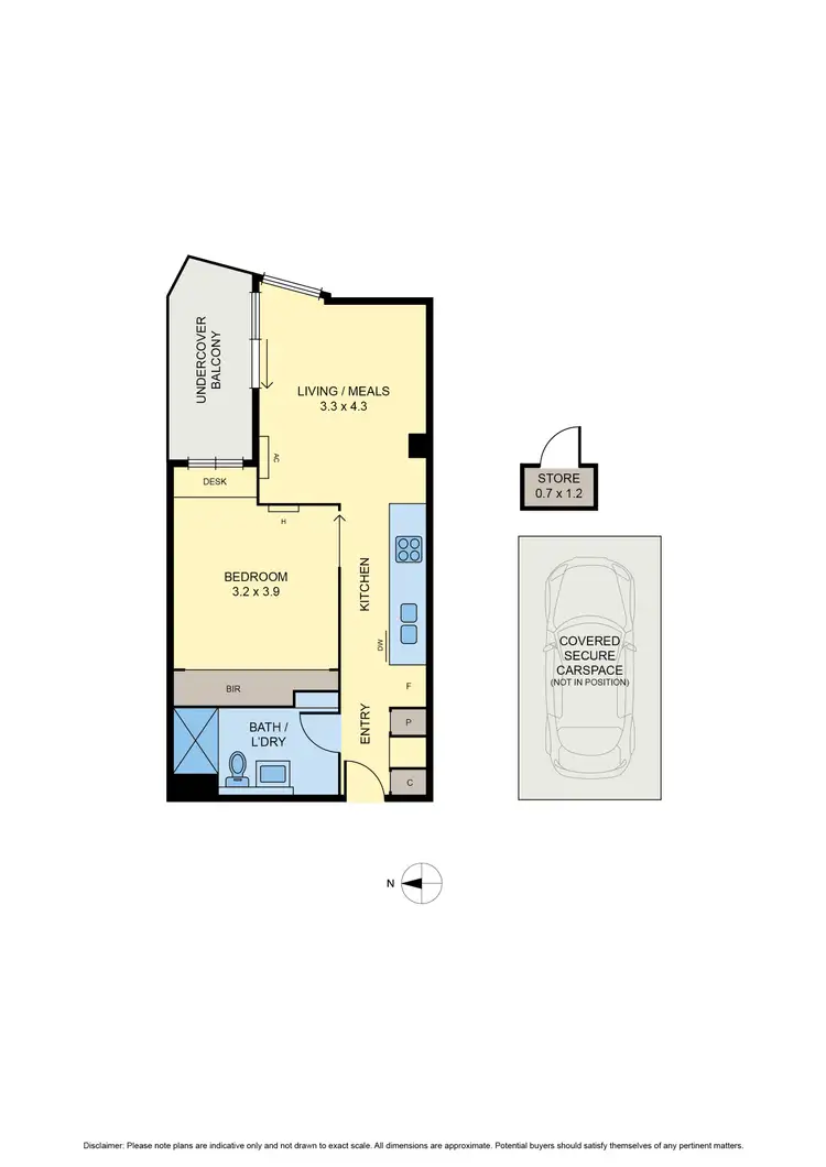 Floorplan of Homely apartment listing, 511/1 Lygon Street, Brunswick VIC 3056