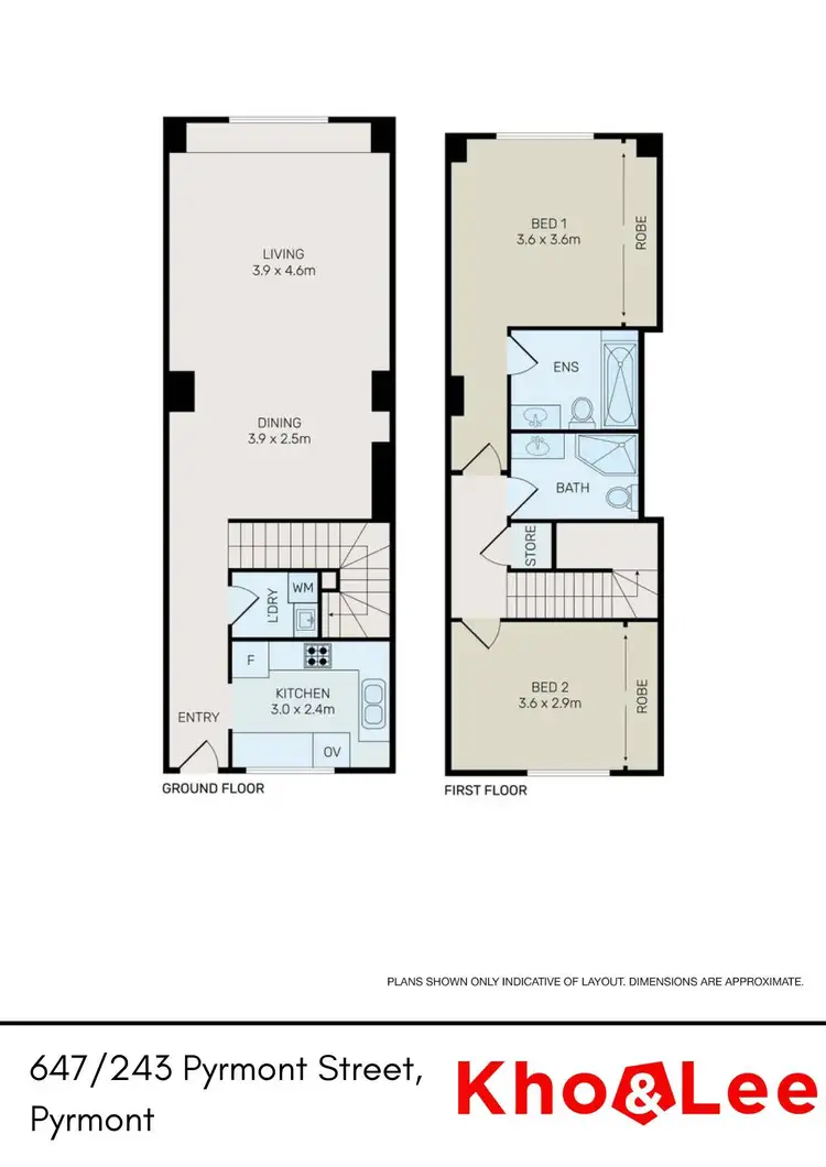 Floorplan of Homely apartment listing, Level 6/647/243 Pyrmont Street, Pyrmont NSW 2009
