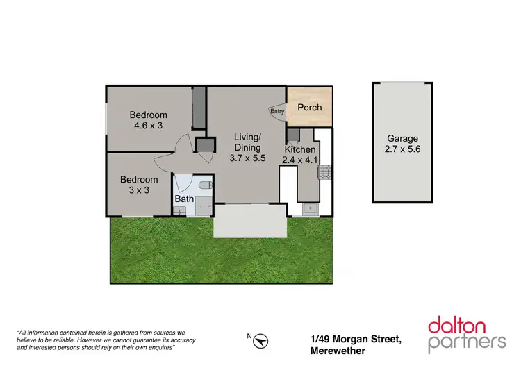 Floorplan of Homely unit listing, 1/49 Morgan Street, Merewether NSW 2291