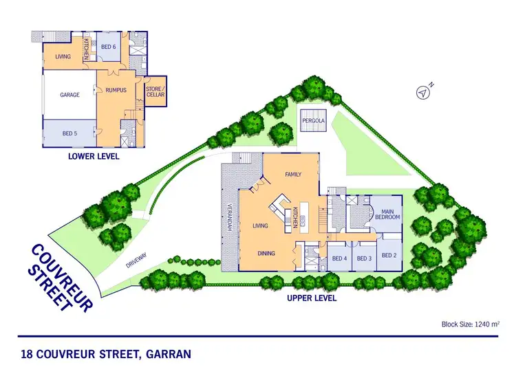 Floorplan of Homely house listing, 18 Couvreur Street, Garran ACT 2605