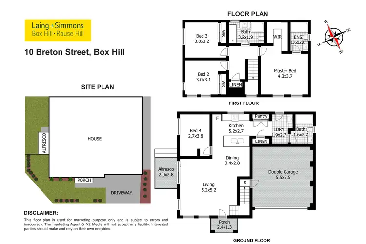 Floorplan of Homely house listing, 10 Breton Street, Box Hill NSW 2765