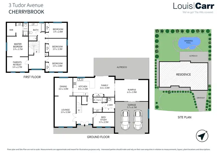 Floorplan of Homely house listing, 3 Tudor Avenue, Cherrybrook NSW 2126