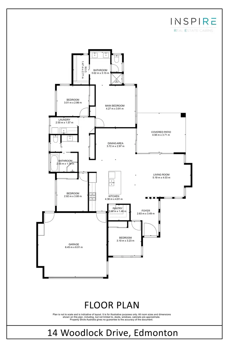 Floorplan of Homely house listing, 14 Woodlock Drive, Edmonton QLD 4869