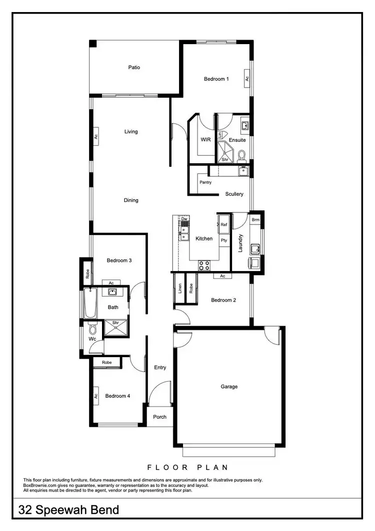 Floorplan of Homely house listing, 32 Speewah Bend, Mount Peter QLD 4869