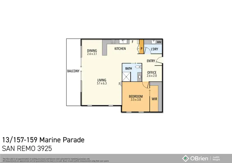 Floorplan of Homely apartment listing, 13/157-159 Marine Parade, San Remo VIC 3925