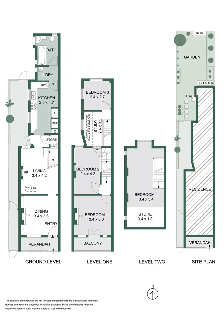 Floorplan of Homely terrace listing, 136 Little Eveleigh Street, Redfern NSW 2016