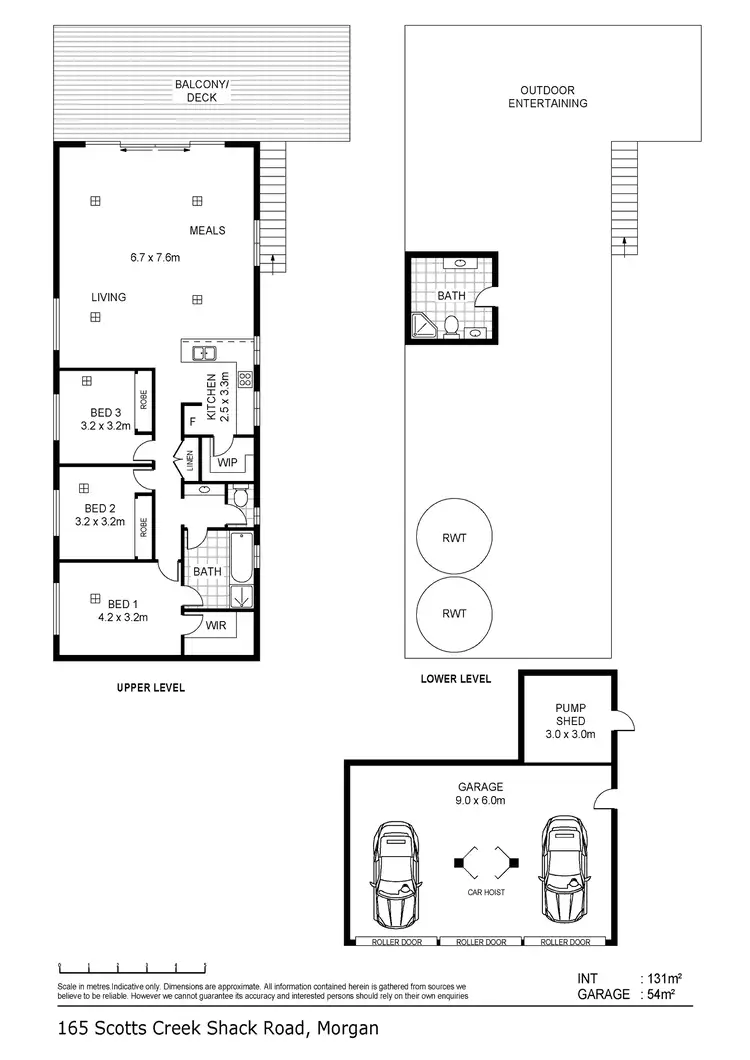 Floorplan of Homely house listing, 165 Scotts Creek Shack Road, Morgan SA 5320