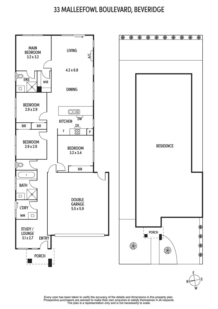 Floorplan of Homely house listing, 33 Malleefowl Boulevard, Beveridge VIC 3753