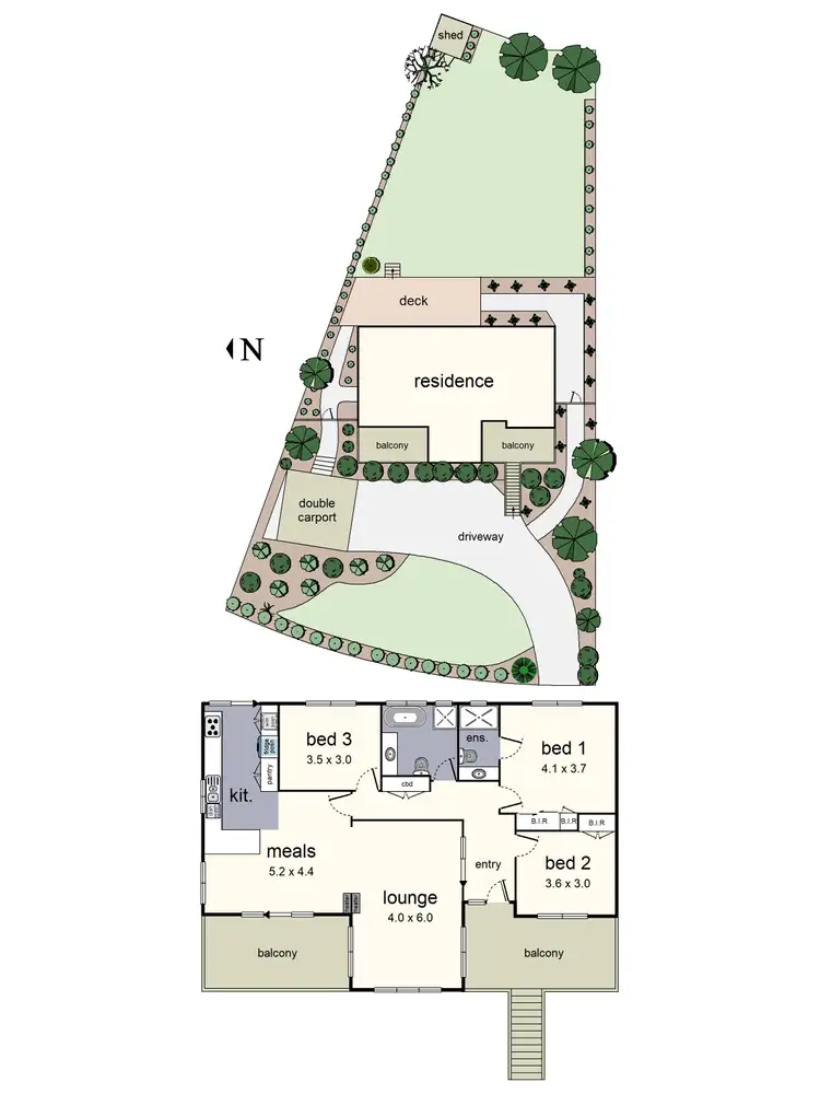 Floorplan of Homely house listing, 52 Huntingdale Drive, Chirnside Park VIC 3116