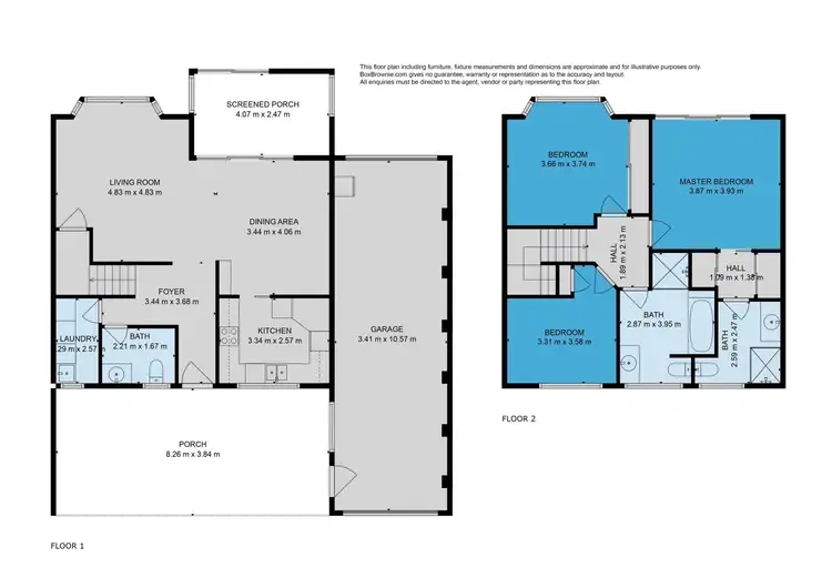 Floorplan of Homely townhouse listing, 2/7 Kenrose Street, Forster NSW 2428