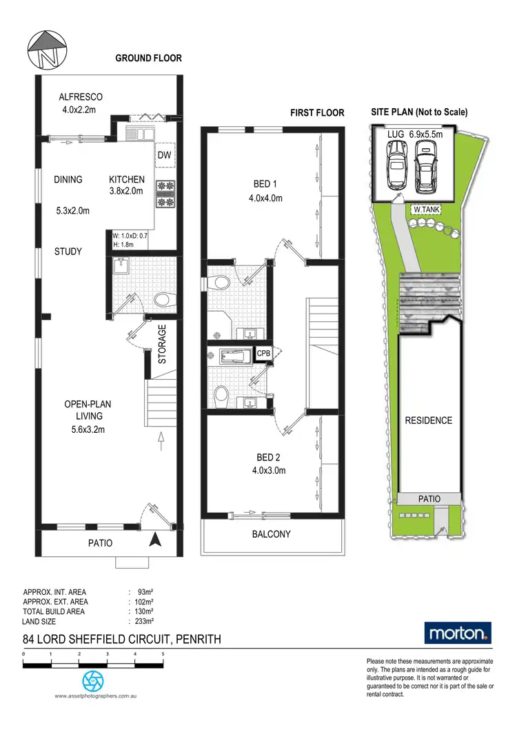 Floorplan of Homely terrace listing, 84 Lord Sheffield Circuit, Penrith NSW 2750
