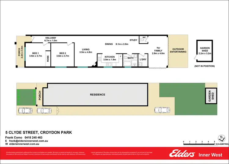 Floorplan of Homely semi-detached listing, 5 Clyde Street, Croydon Park NSW 2133
