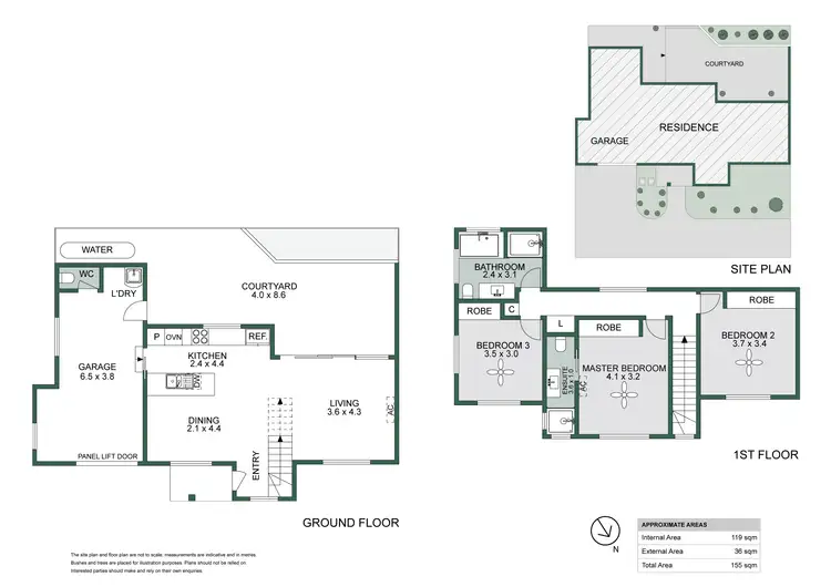 Floorplan of Homely townhouse listing, 1/152 Croudace Road, Elermore Vale NSW 2287