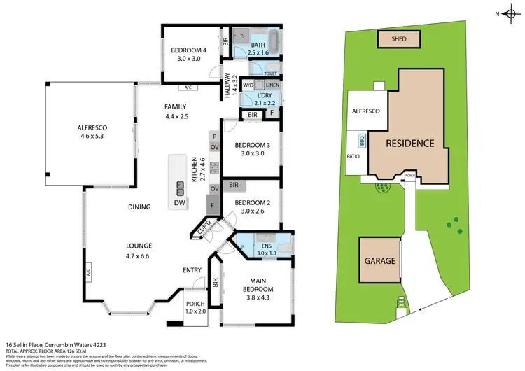 Floorplan of Homely house listing, 16 Sellin Place, Currumbin Waters QLD 4223