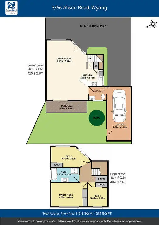 Floorplan of Homely townhouse listing, 3/66 Alison Road, Wyong NSW 2259