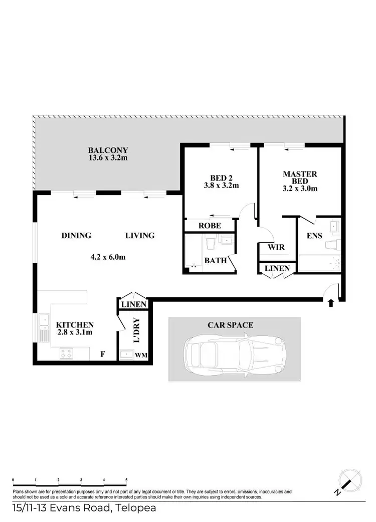 Floorplan of Homely apartment listing, Level 2/15/11-13 Evans Road, Telopea NSW 2117